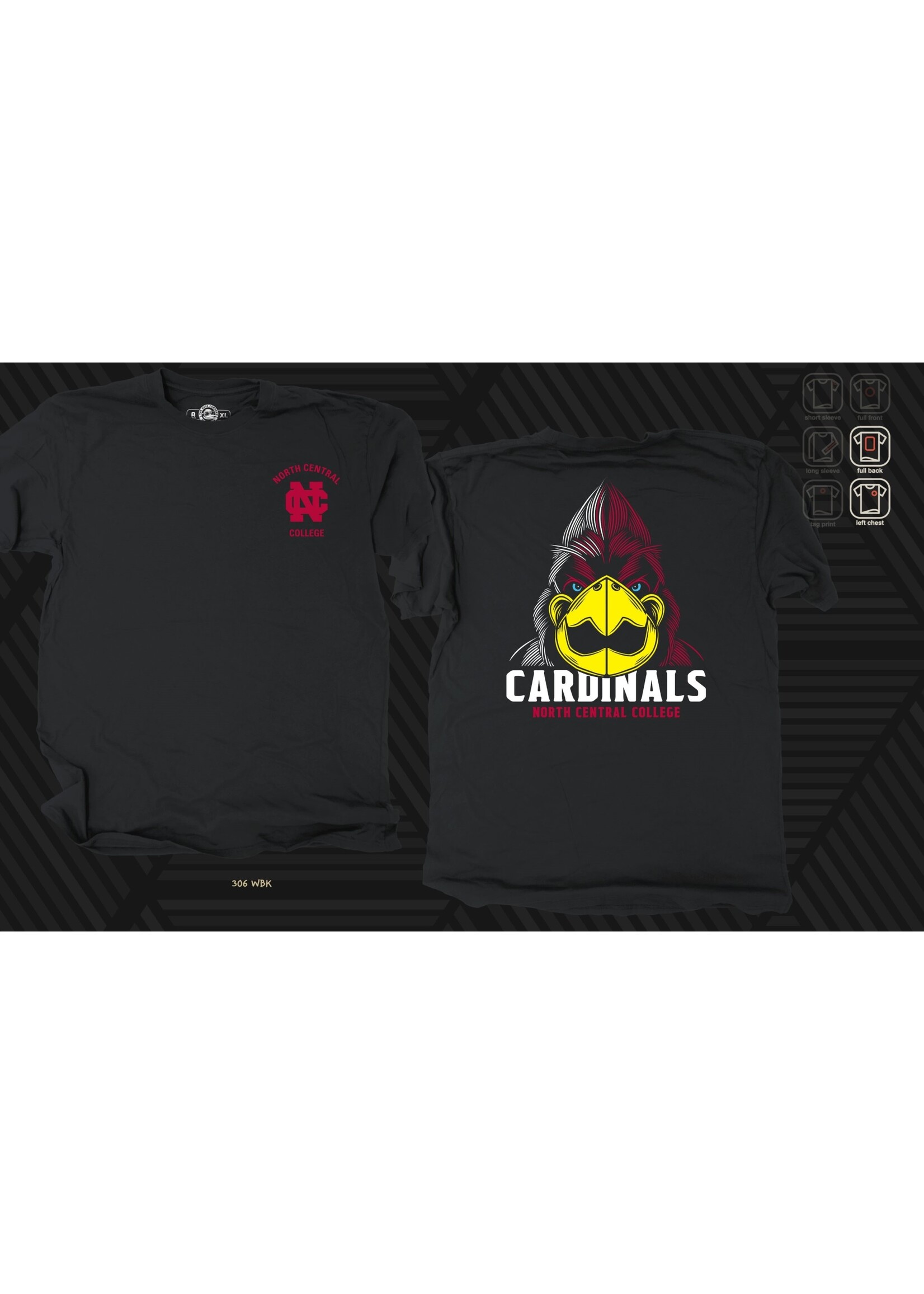 Duck Company North Central College Dramatic Mascot Unisex Tee