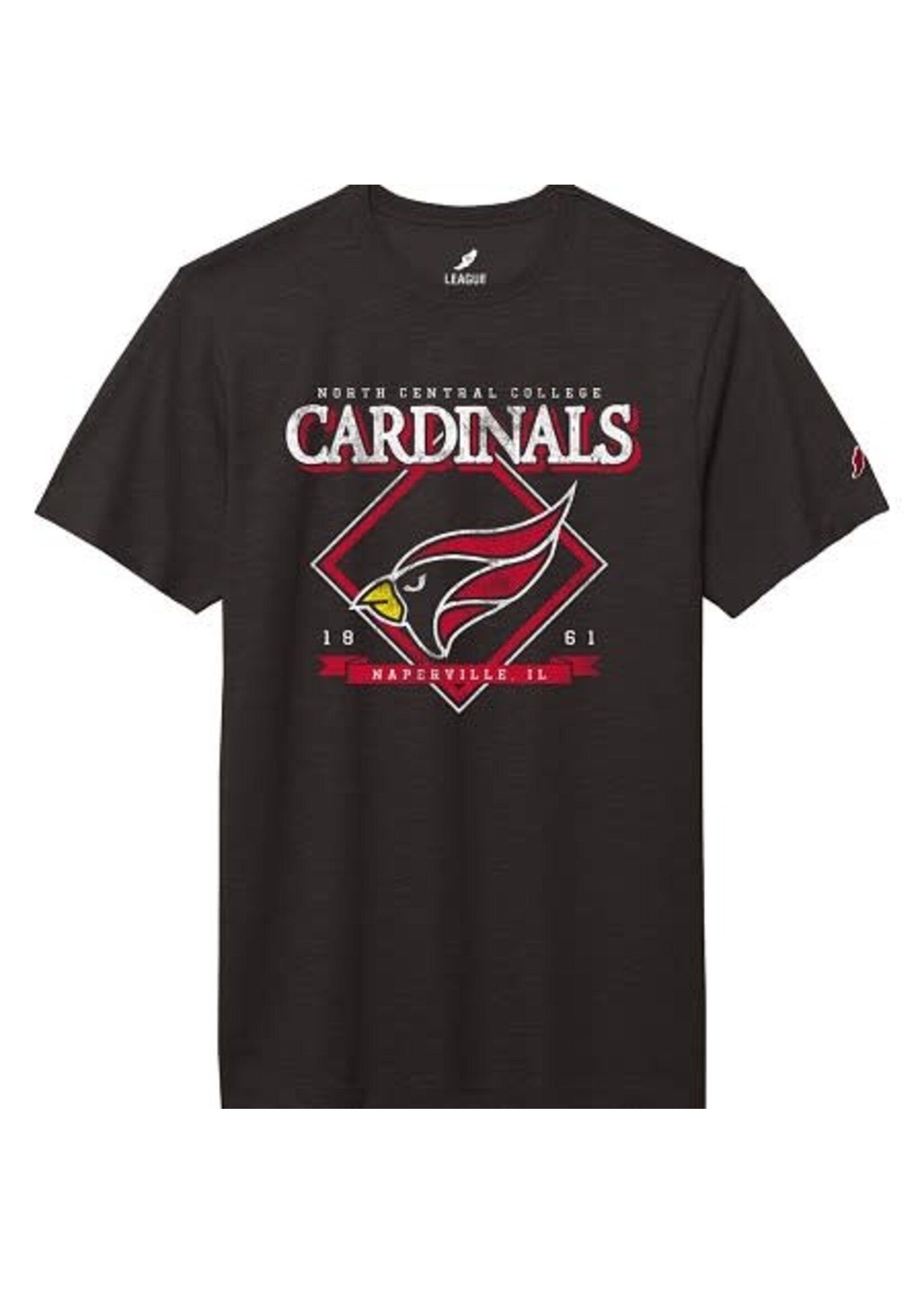 League / Legacy League NCC Cardinals Tee Slub True Black JS100 /2249383