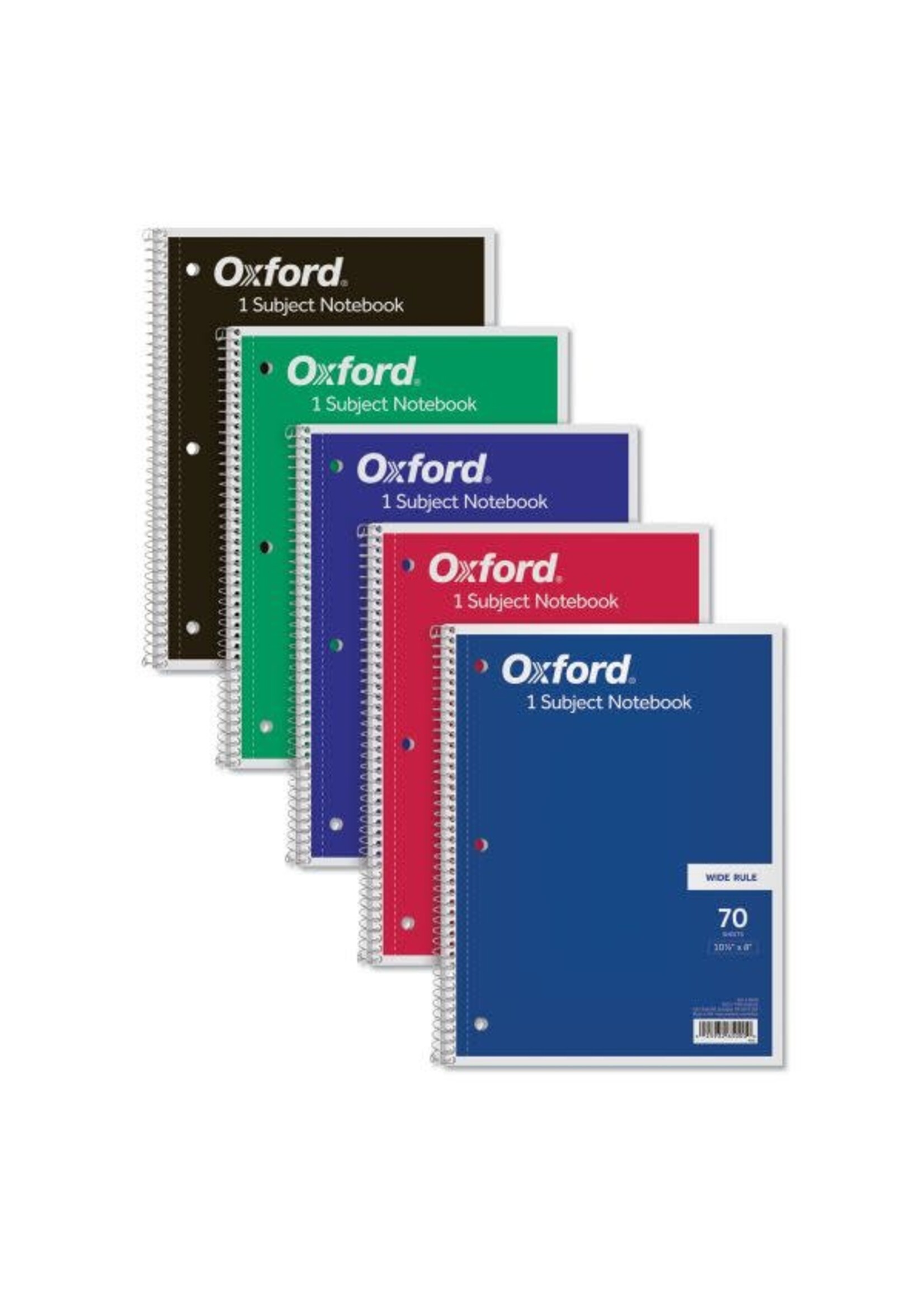 Oxford Oxford 1 Subject Notebook College Ruled 70 sheets sold individually