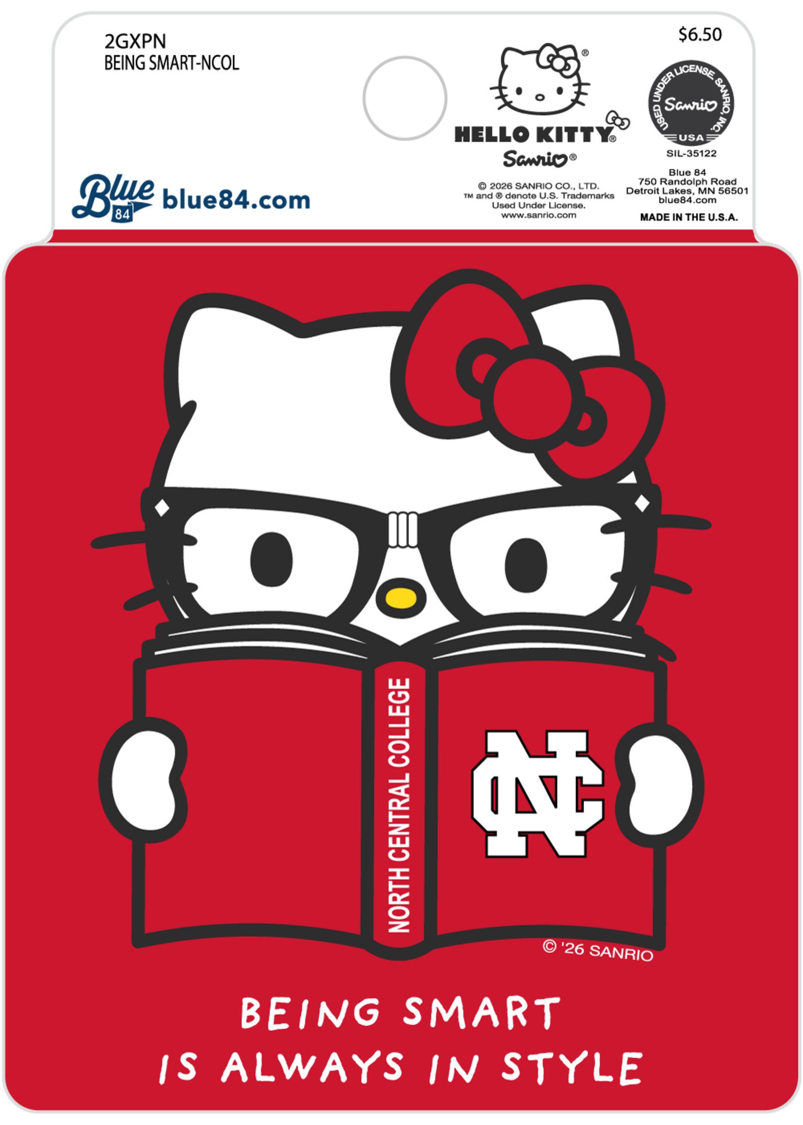 Blue 84 NCC Hello Kitty Stickers