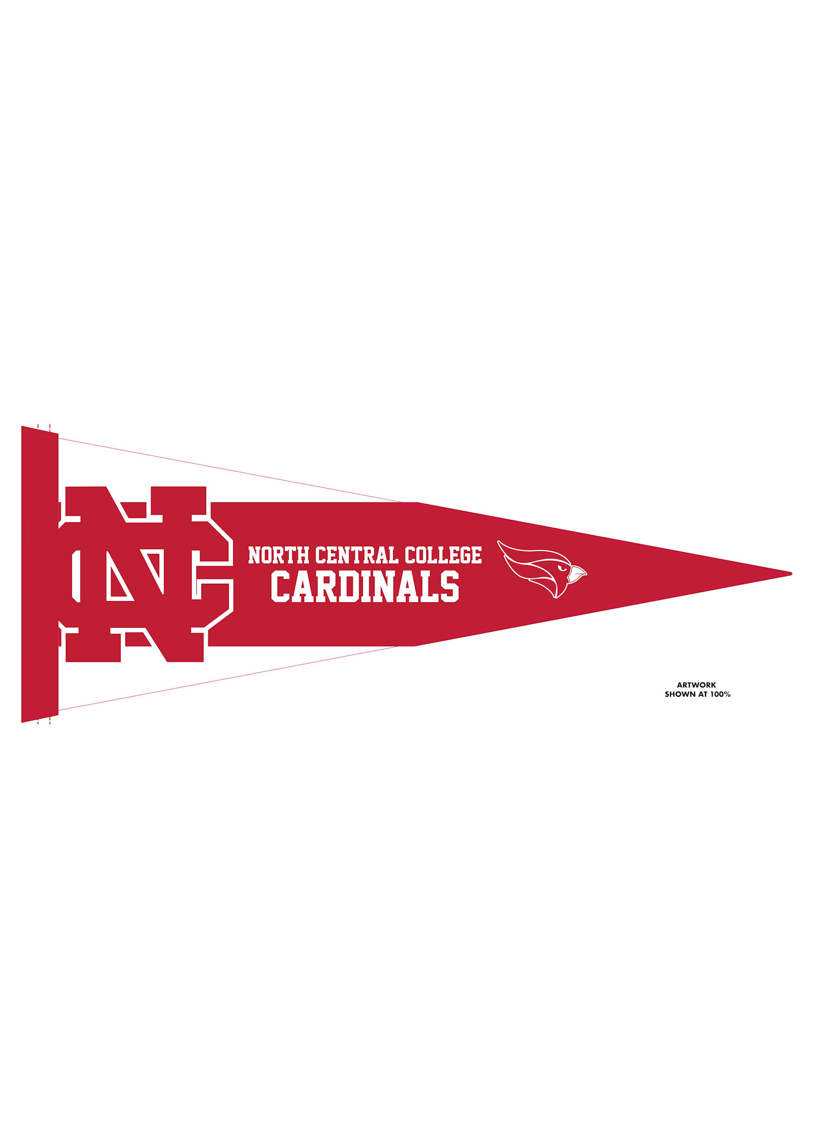 Jardine Associates NCC 9"x24" Soft Felt Pennant
