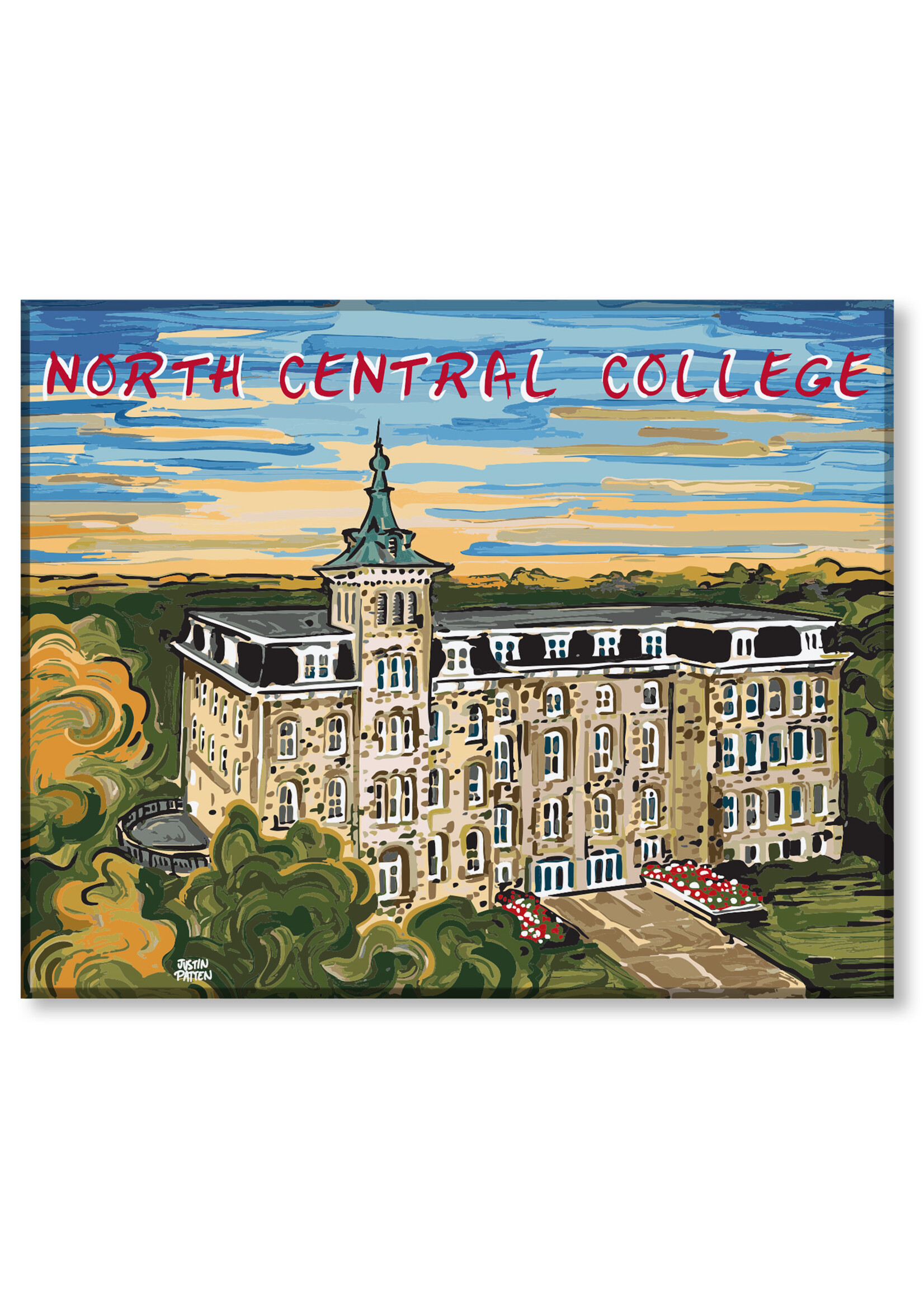 Justin Patten North Central College Tea Towel  - Justin Patten