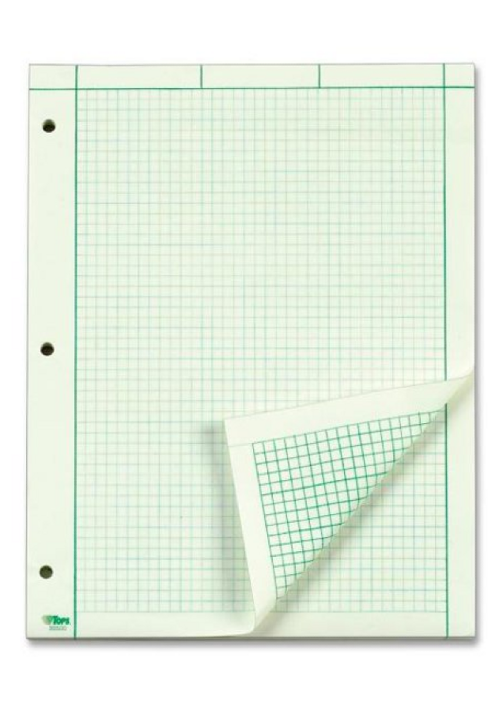 Ampad Ampad Engineering Computation Pad Green 8.5x11in 100