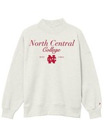 League / Legacy Diana Mock Neck in Script by League Oatmeal Heather