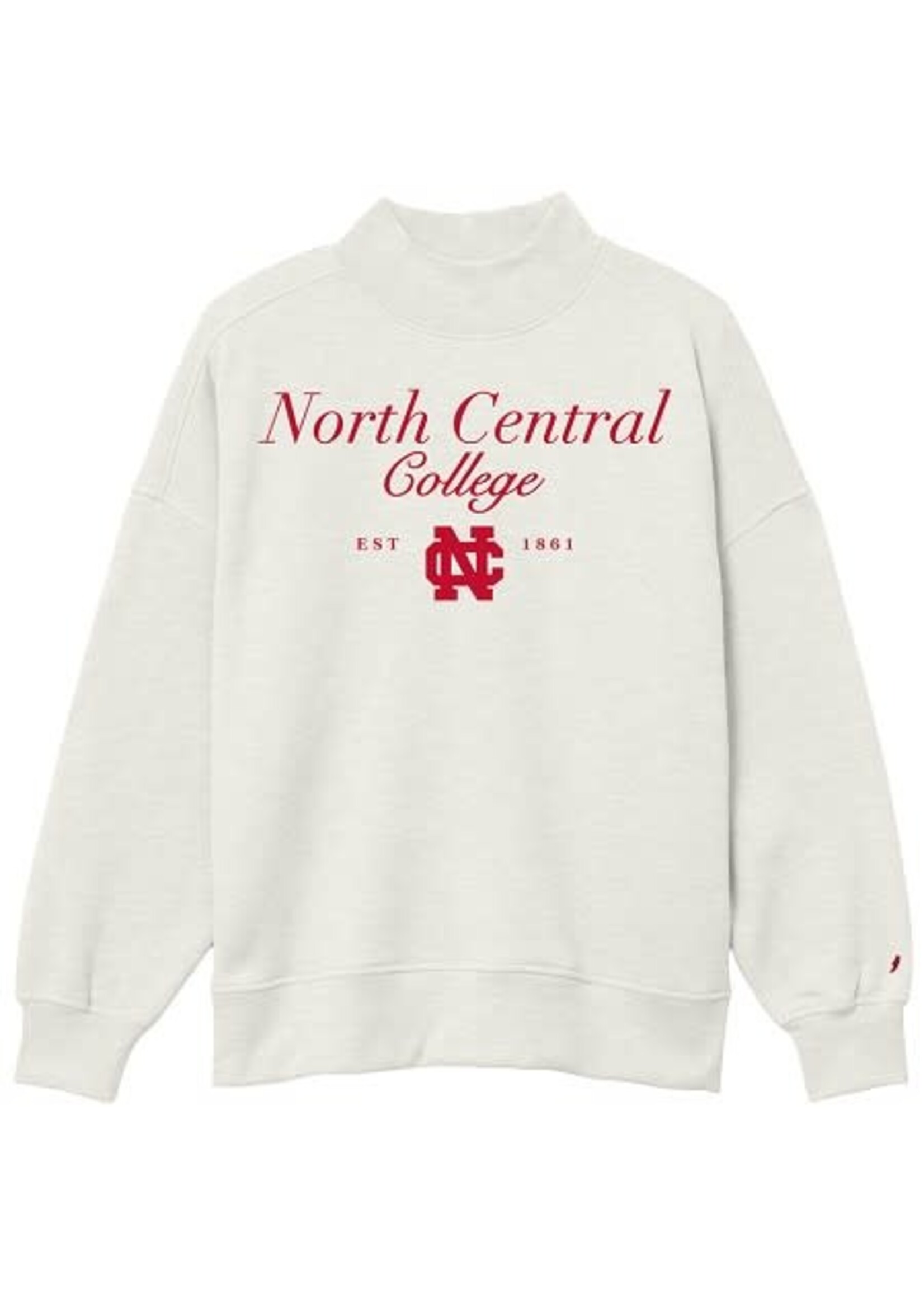 League / Legacy League Diana Mock Neck in Script - Oatmeal Heather