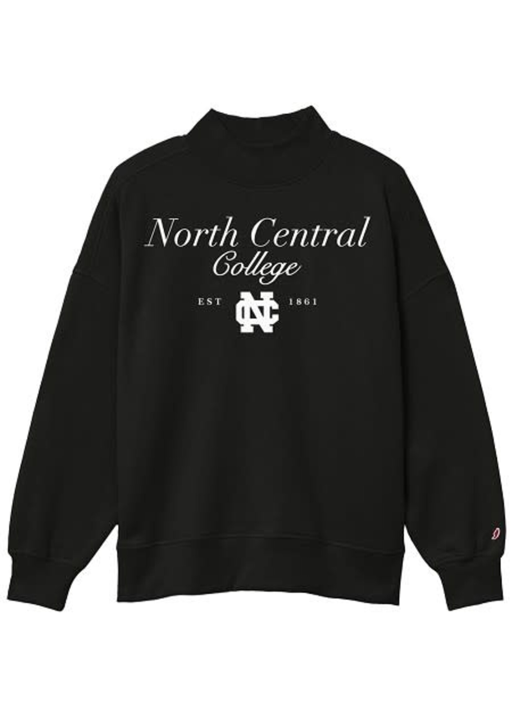 League / Legacy Diana Mock Neck in Script by League Black