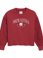 League / Legacy League RVF125 Women's Oversized Reverse Fleece Midi - Red