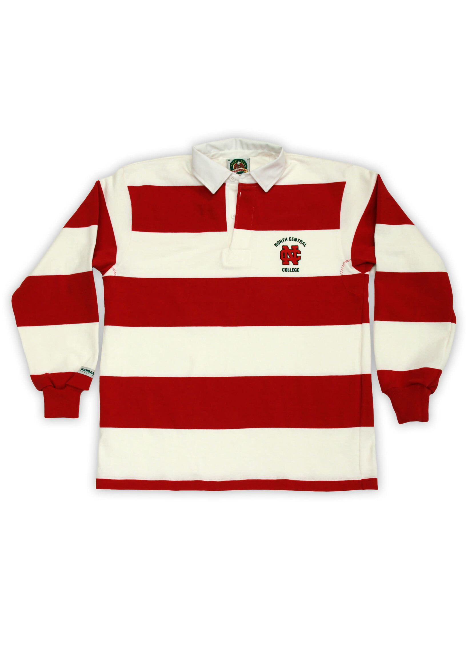 Barbarian NEW! NCC Stripe Rugby Red and White