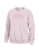 Champion Champion Women's Powerblend Crew Glitter Cardinals - Lilac Pink