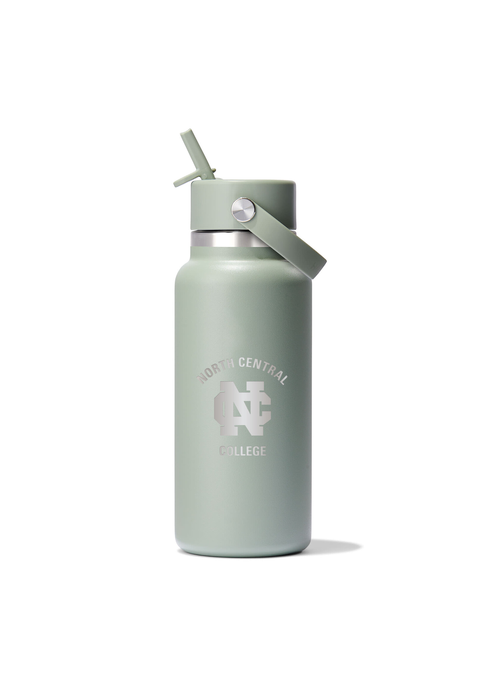 HydroFlask NCC Engraved Hydro Flask 32 oz Wide Mouth w/ straw lid