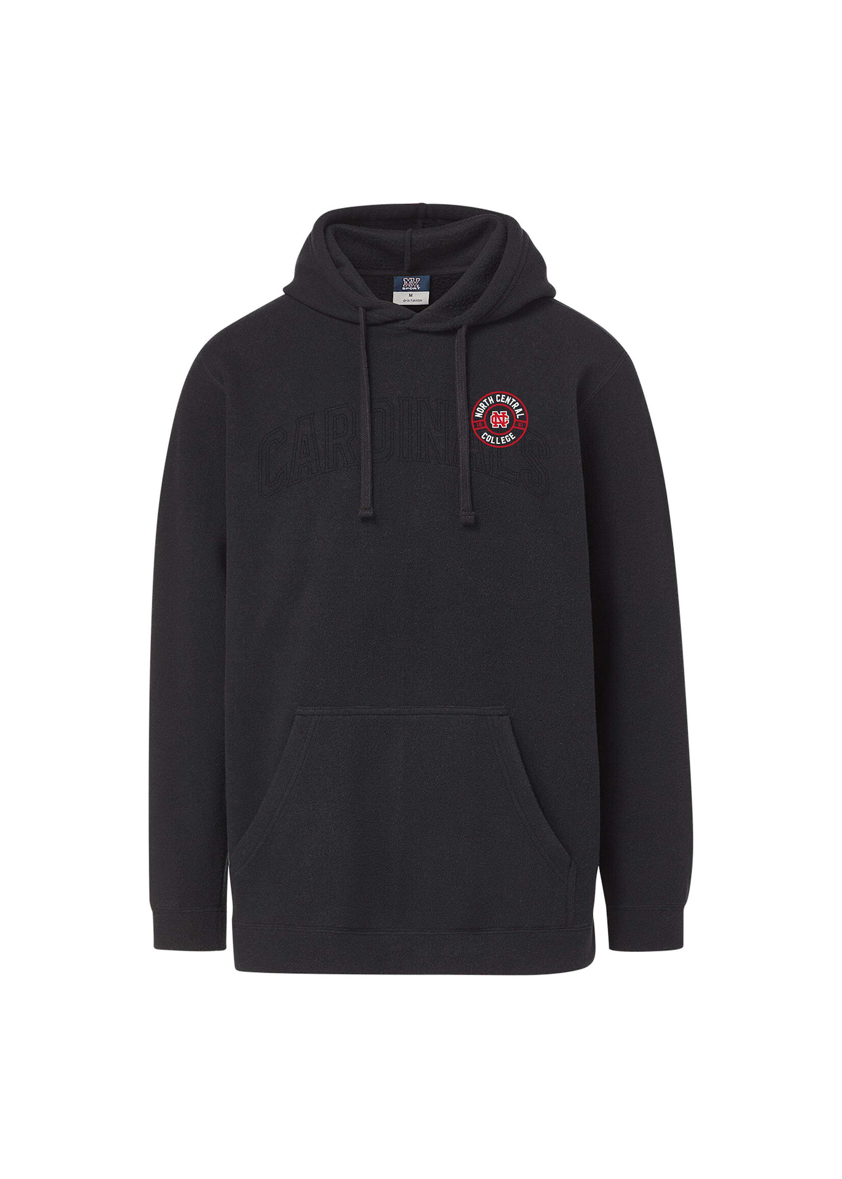 MV Sports MV Men's Whisper Fleece  Black Hoodie
