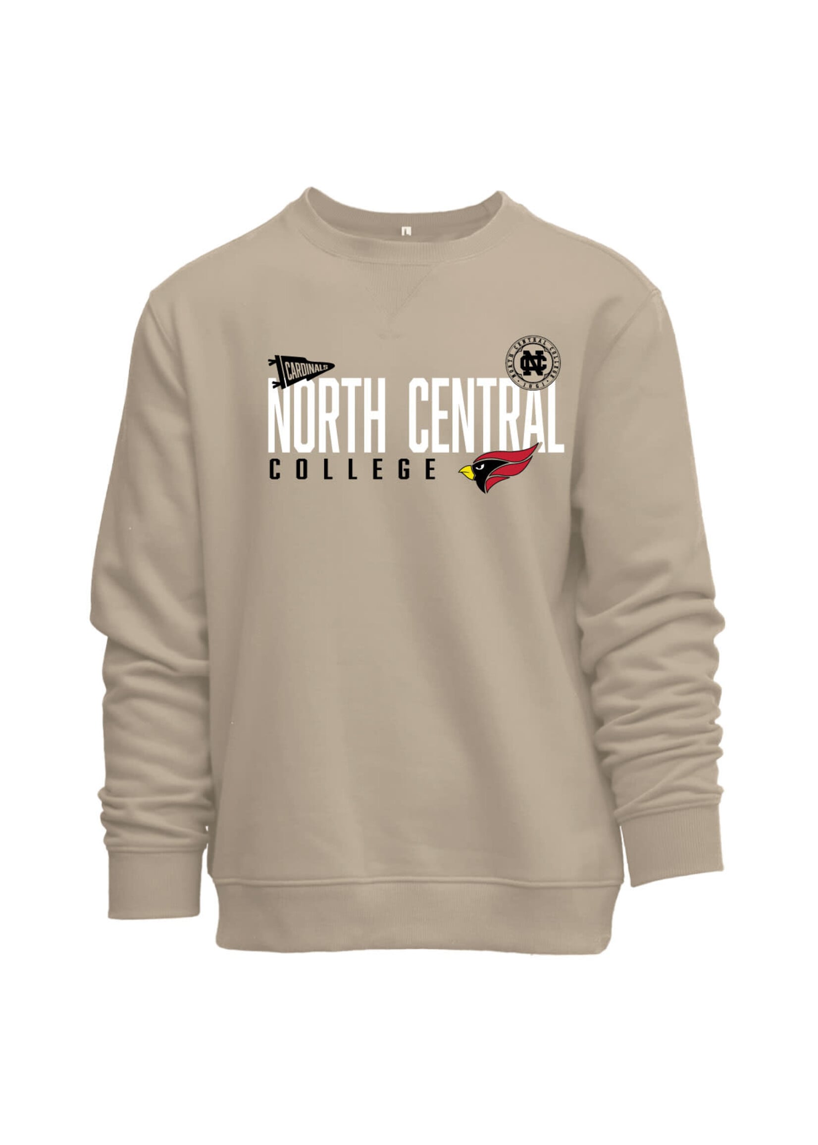 Camp David Camp David Everyday Crew w/seal and pennant design - Safari Heather