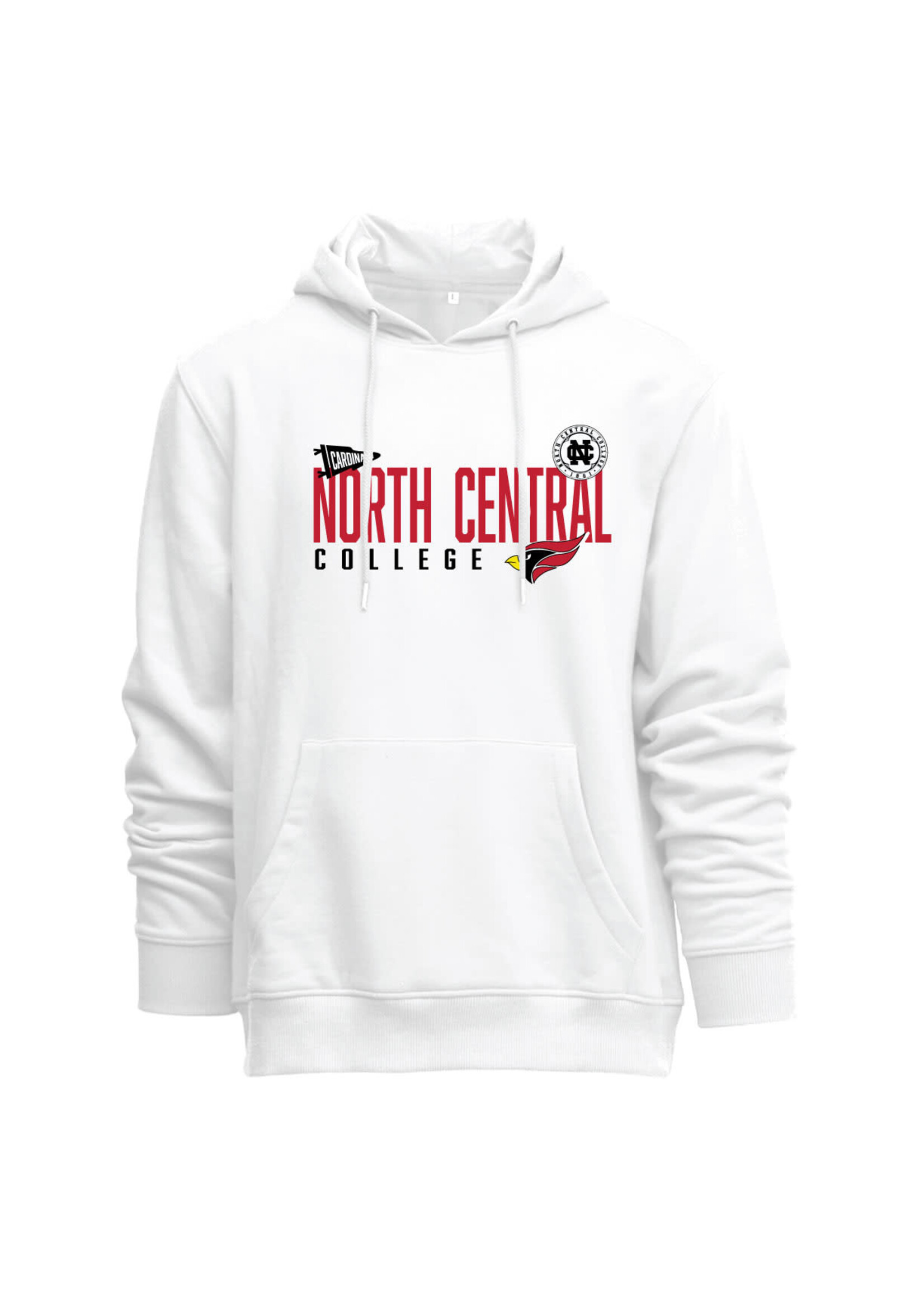 Camp David Camp David Everyday Hoodie w/seal and pennant design - White