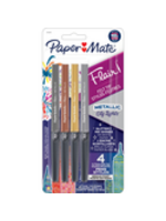 Papermate Paper Mate Flair Metallic Pen Asst Medium 4Pk BP