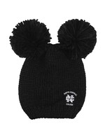 LogoFit LogoFit Leia Double Pom Knit Hat - Black
