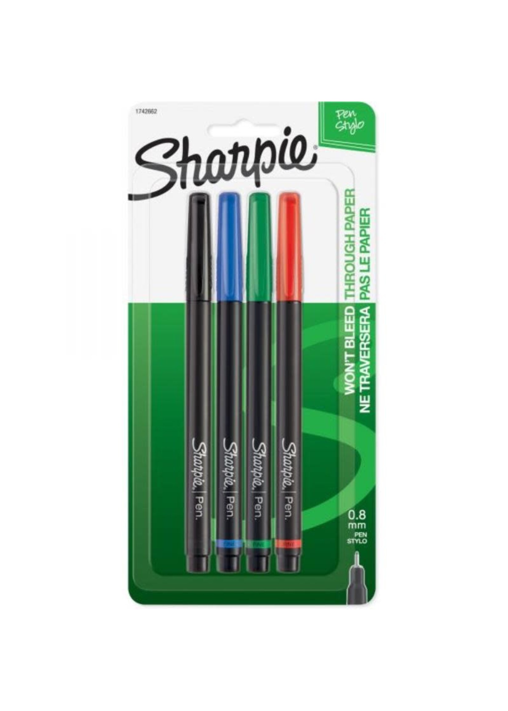 Sharpie Sharpie Four Color  0.8 mm Pen Pack