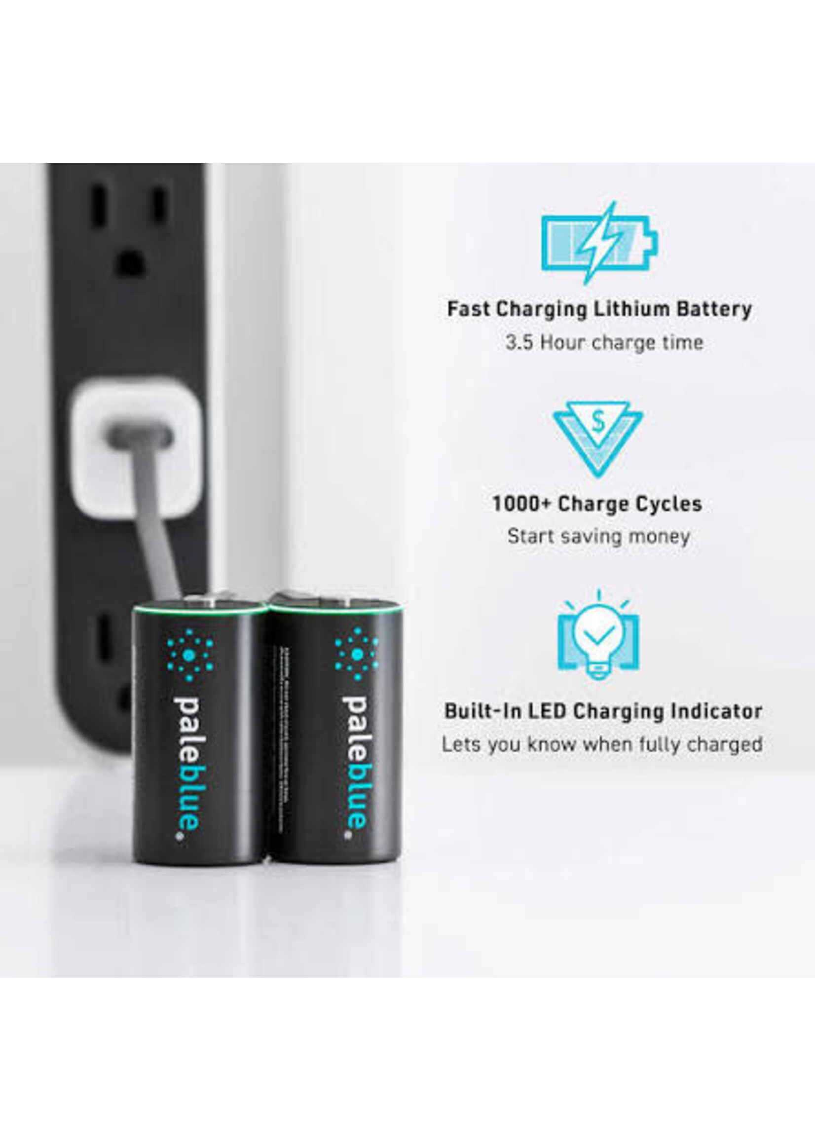 Paleblue Paleblue Lithium Ion Rechargeable Batteries