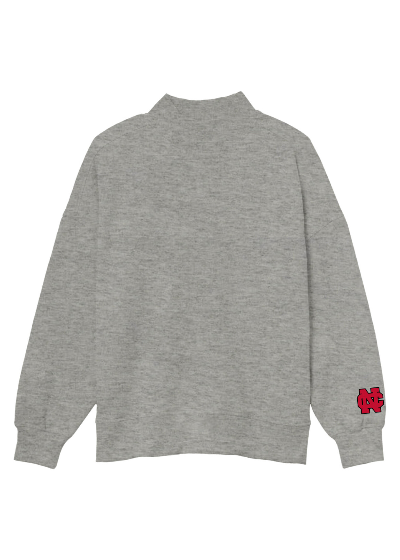 Freedom Wear Co Freedomwear Jessie 8.5oz  Mock Neck w/ Embroidery - Grey
