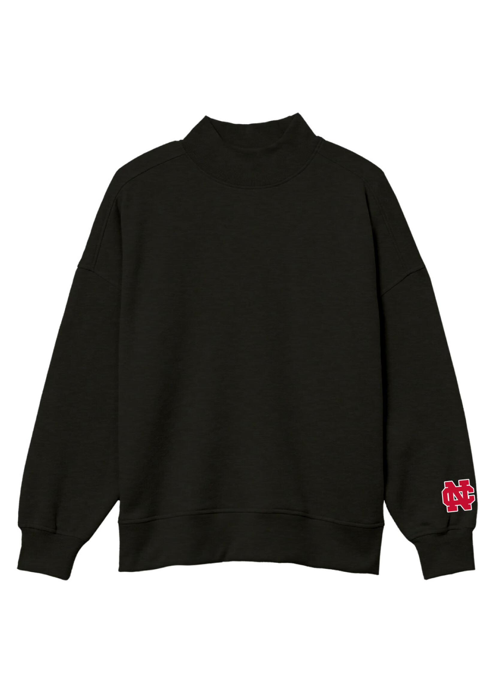 Freedom Wear Co Freedomwear Jessie 8.5oz  Mock Neck w/ Embroidery - Black