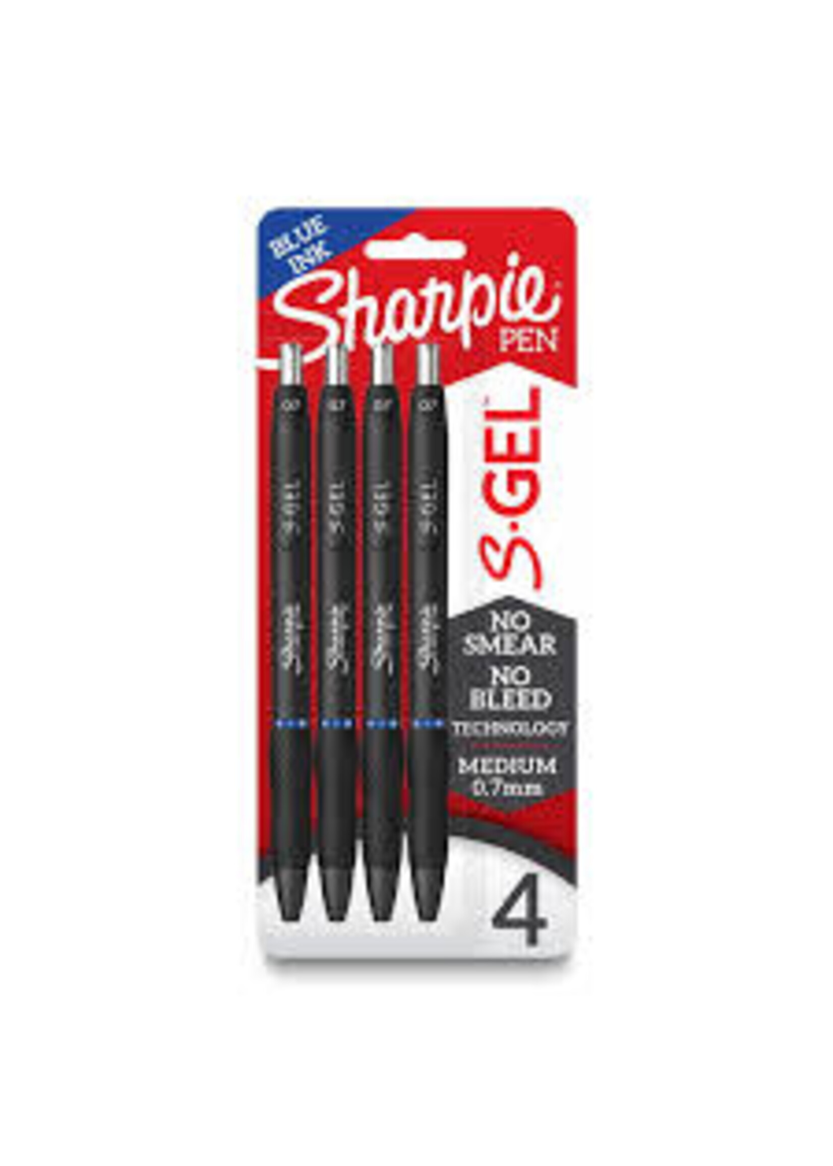Sharpie Sharpie S-Gel Pen Blue .7mm 4Pk BP