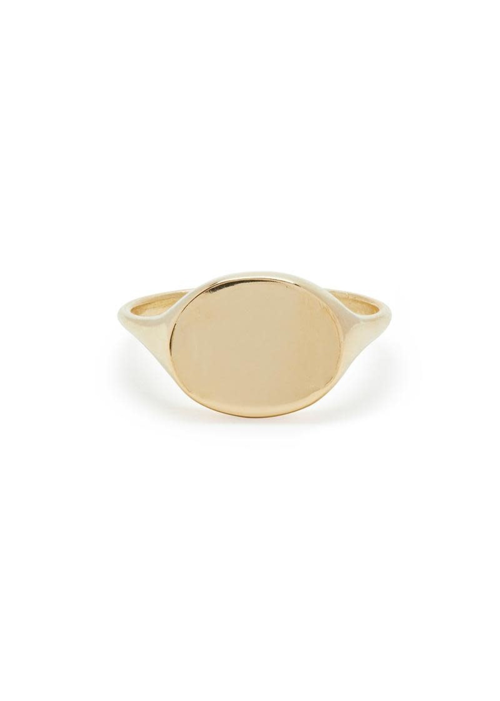 Scosha Oval Signet Ring in Gold