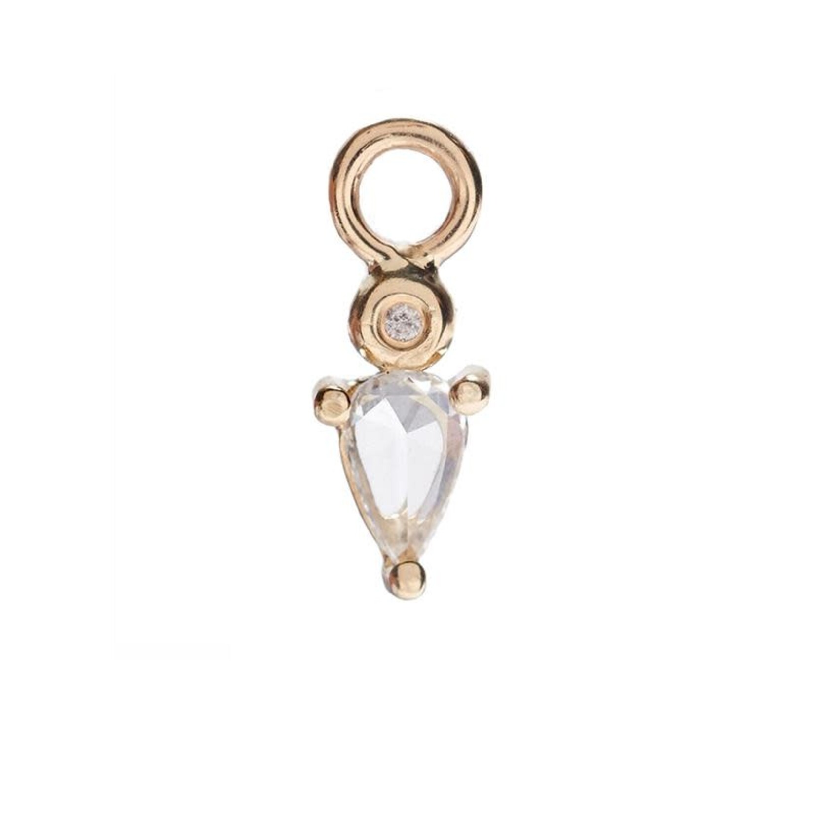 Scosha Droplet Charm with Diamond
