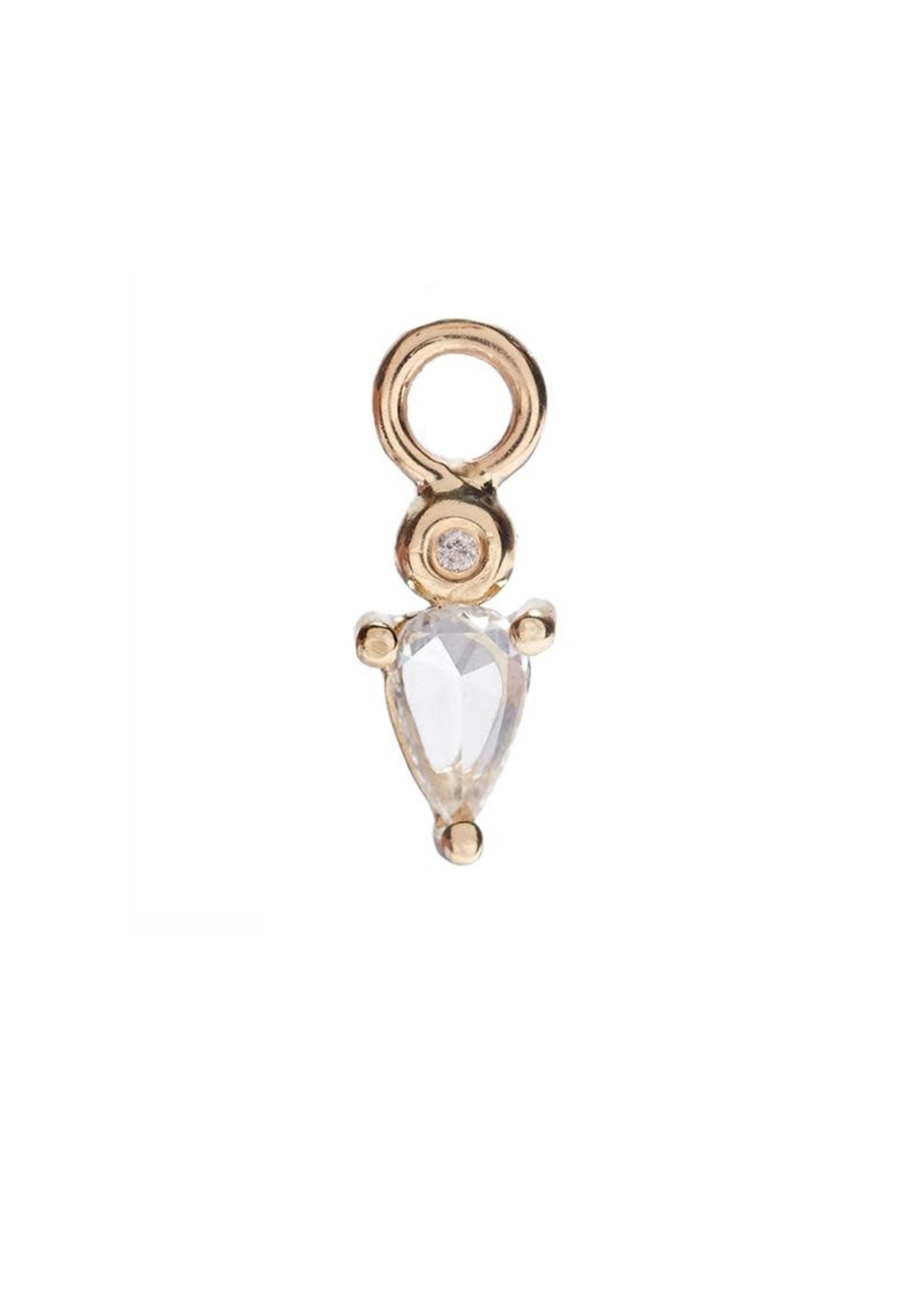 Scosha Droplet Charm with Diamond