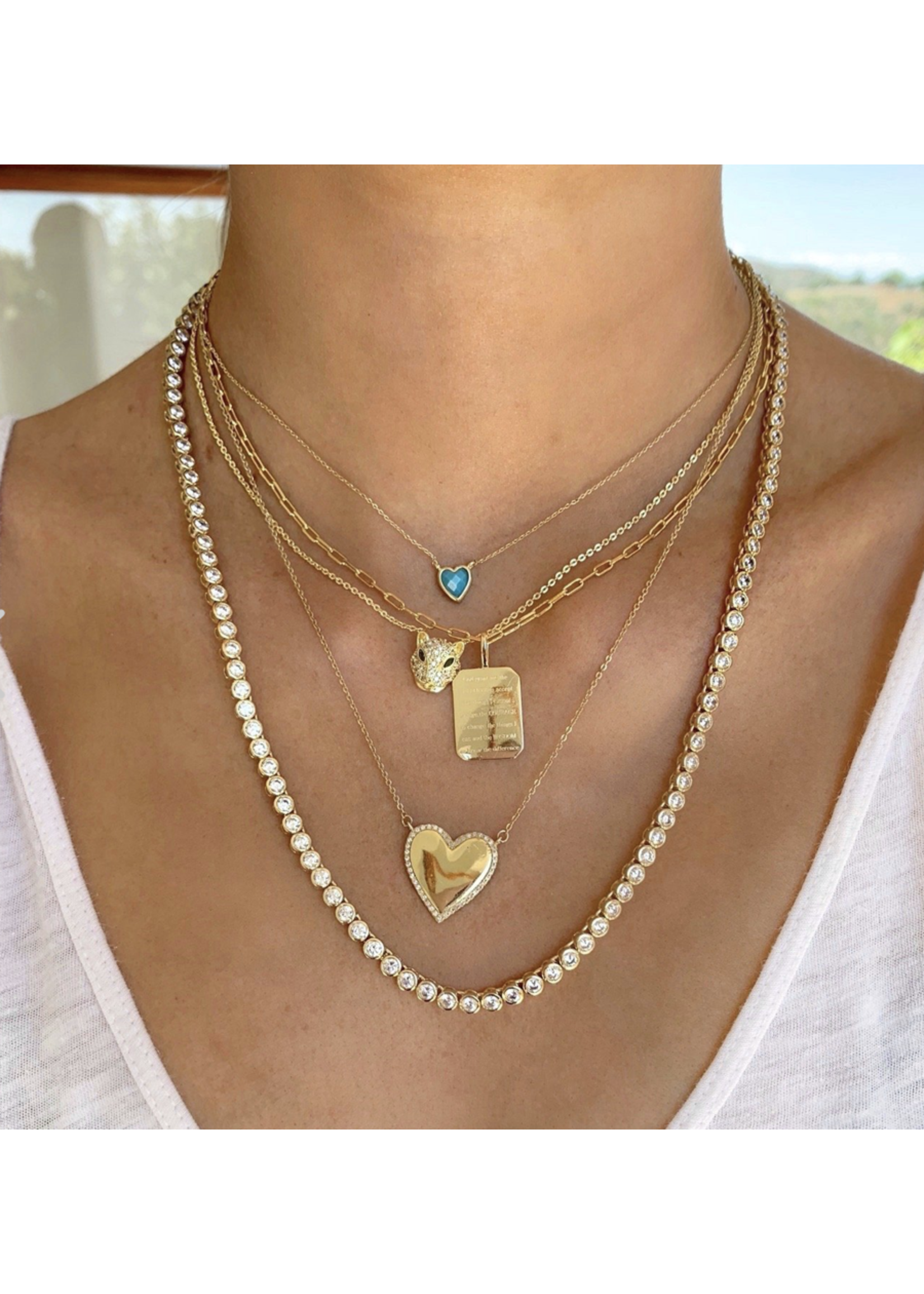 Amelia Rose® Beaded Necklace with Heart Pendant at Von Maur