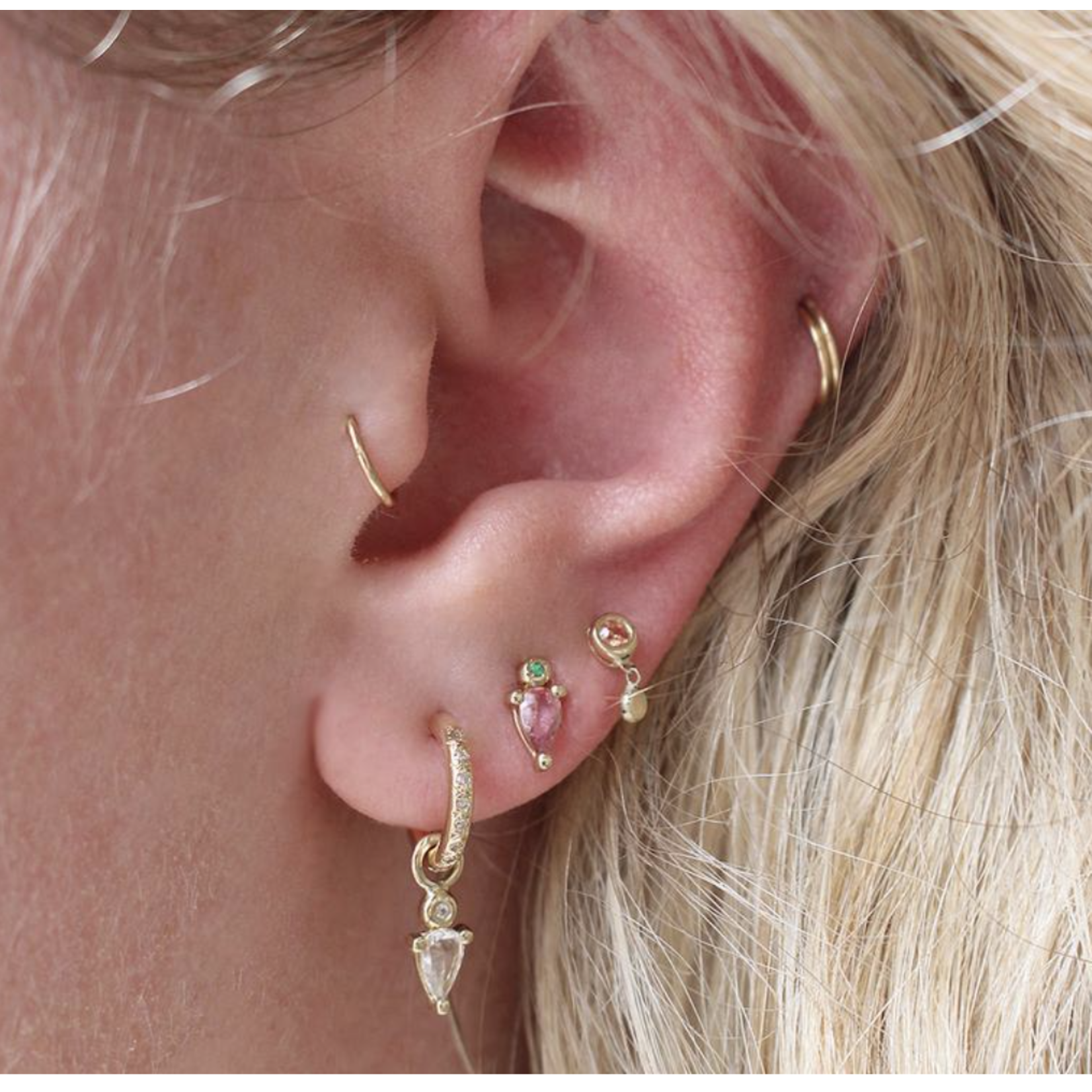 Scosha Droplet Charm with Diamond