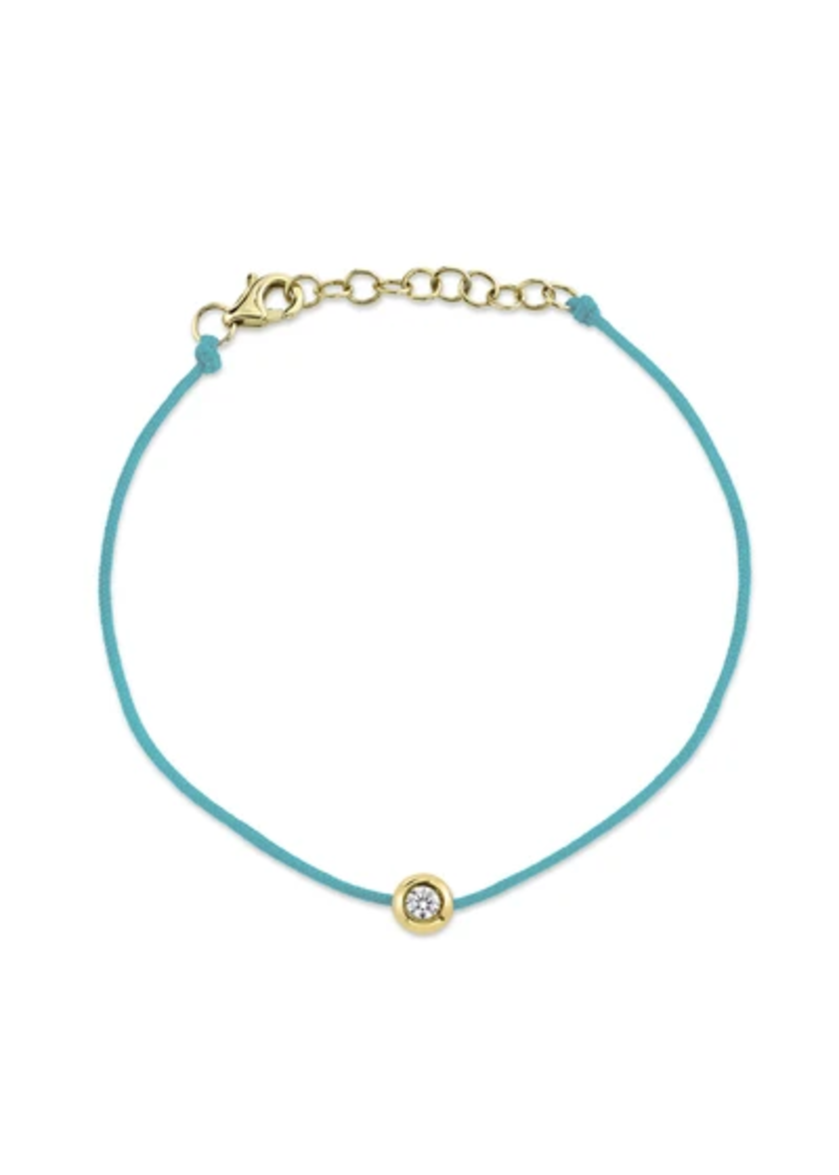 Jill Alberts Turquoise Silk Diamond Bracelet