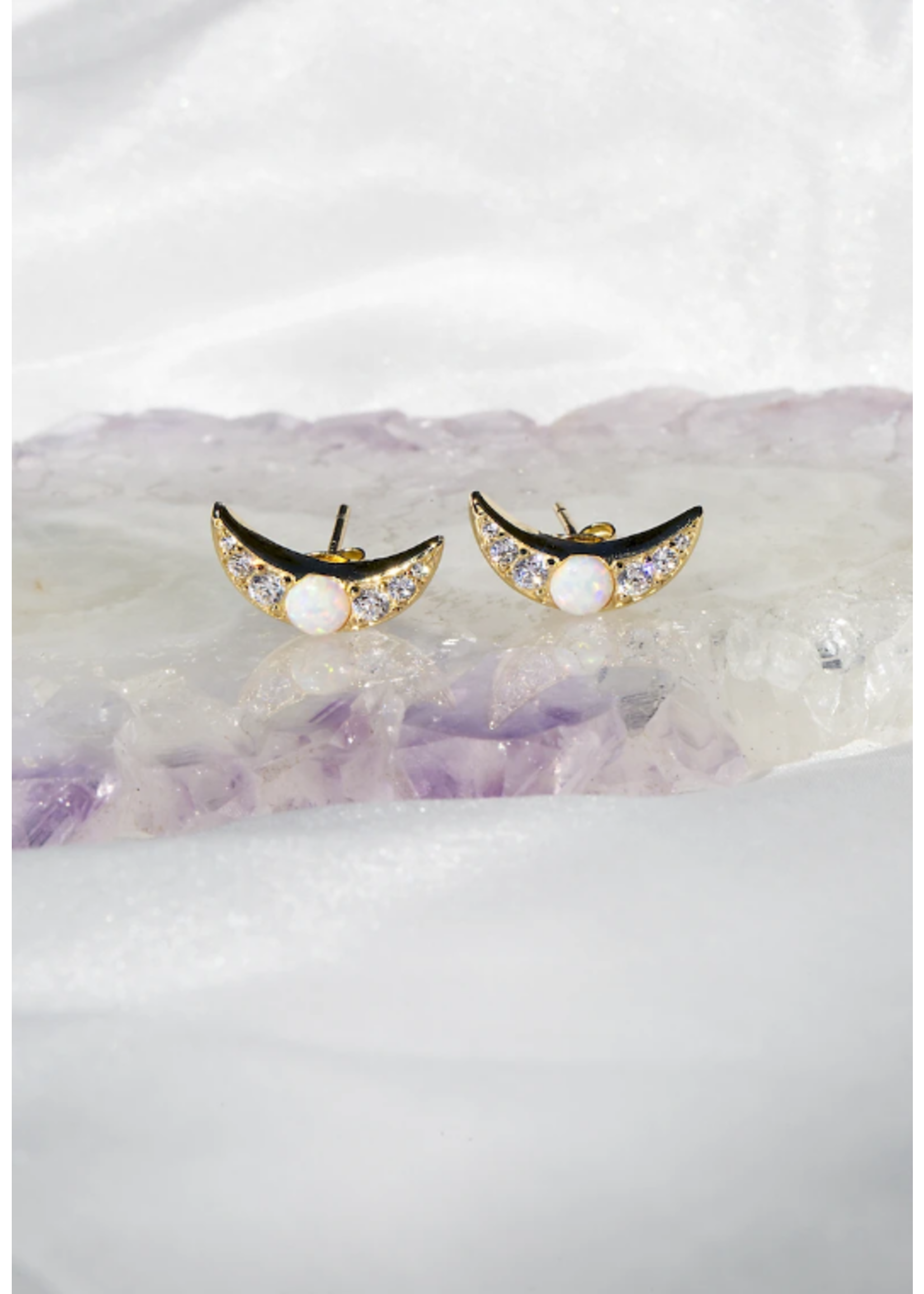 Native Gem Galactic Opal Stud Earrings