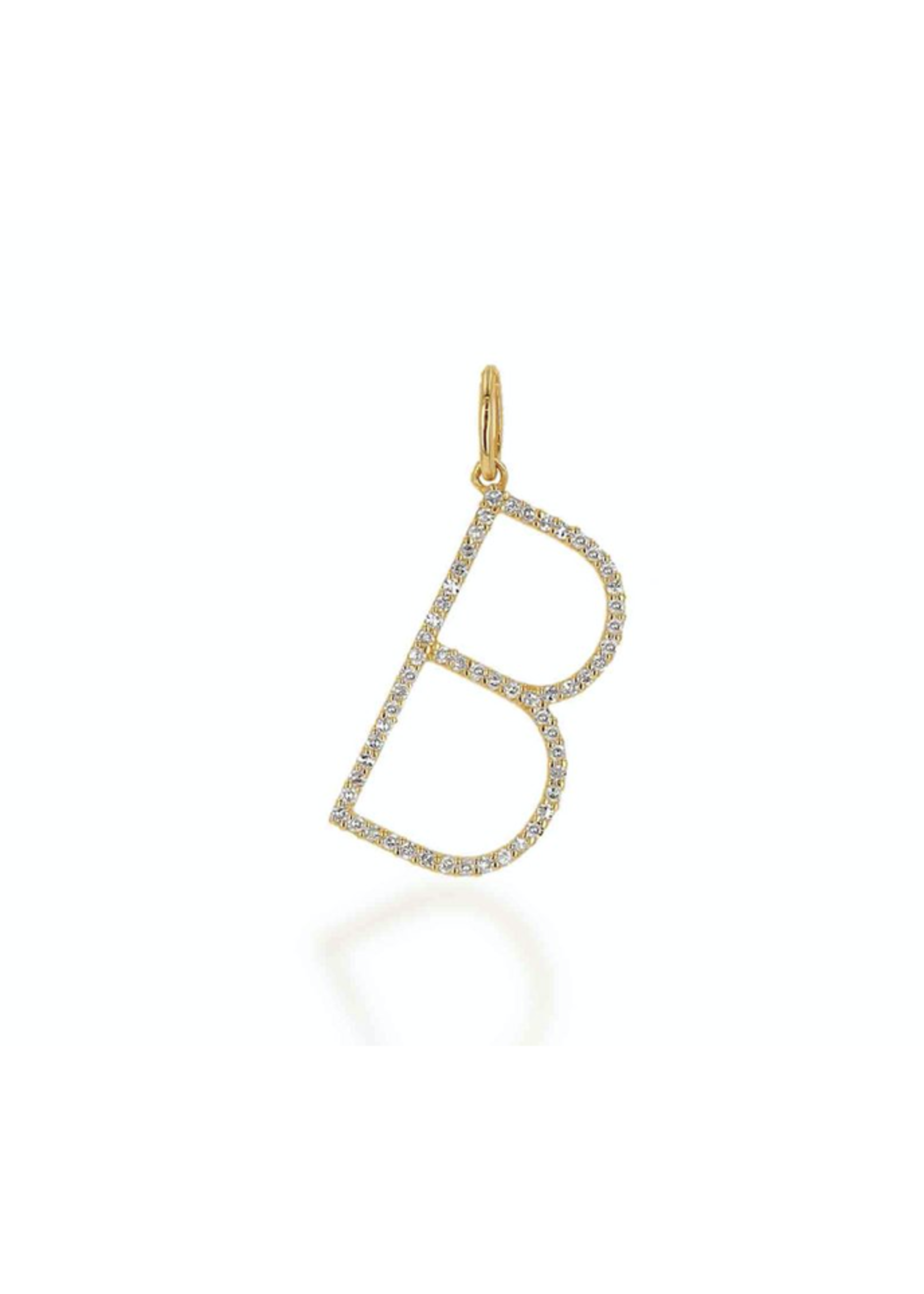 Rachel Reid  Oversized Diamond Letter Charm