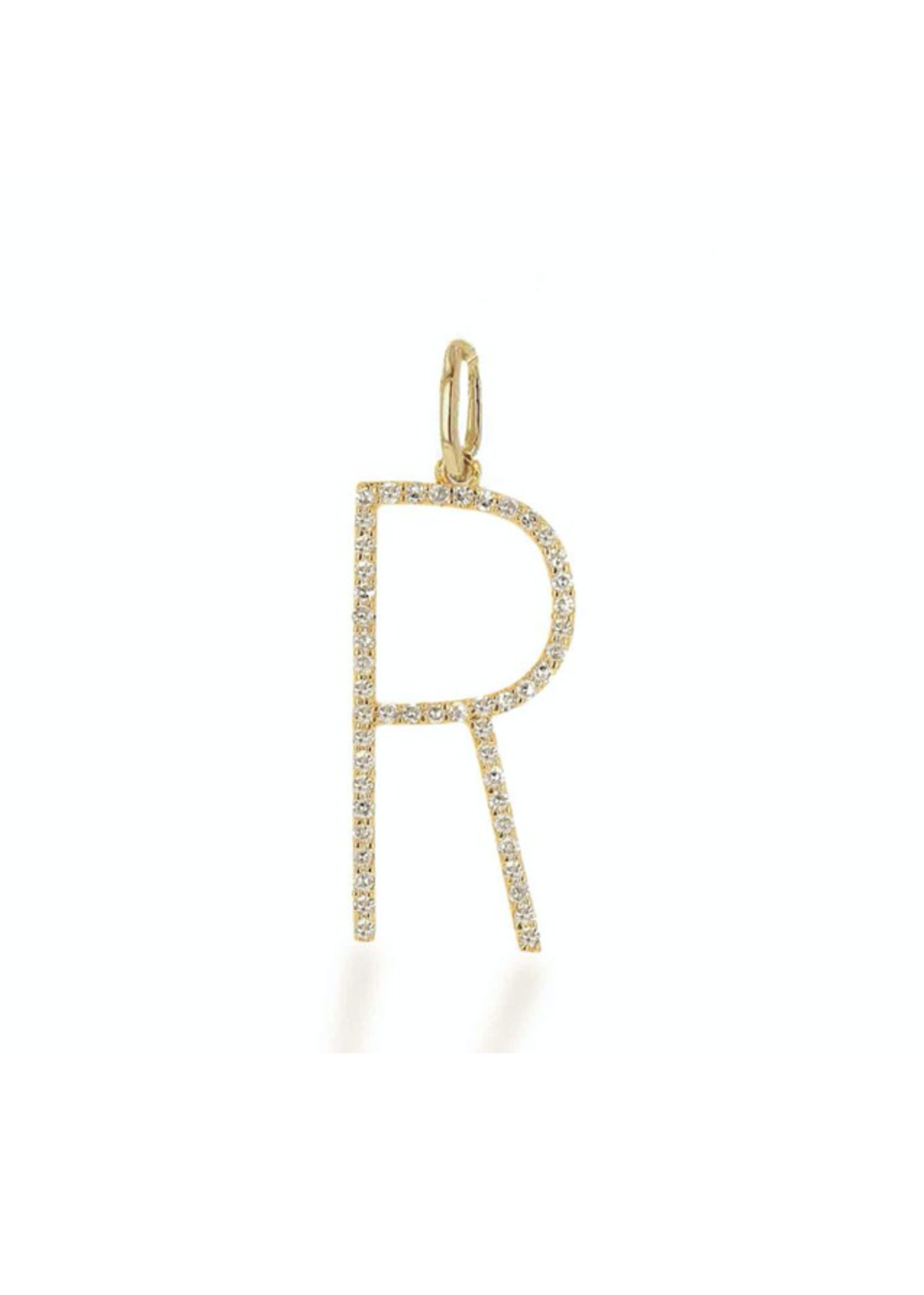 Rachel Reid  Oversized Diamond Letter Charm