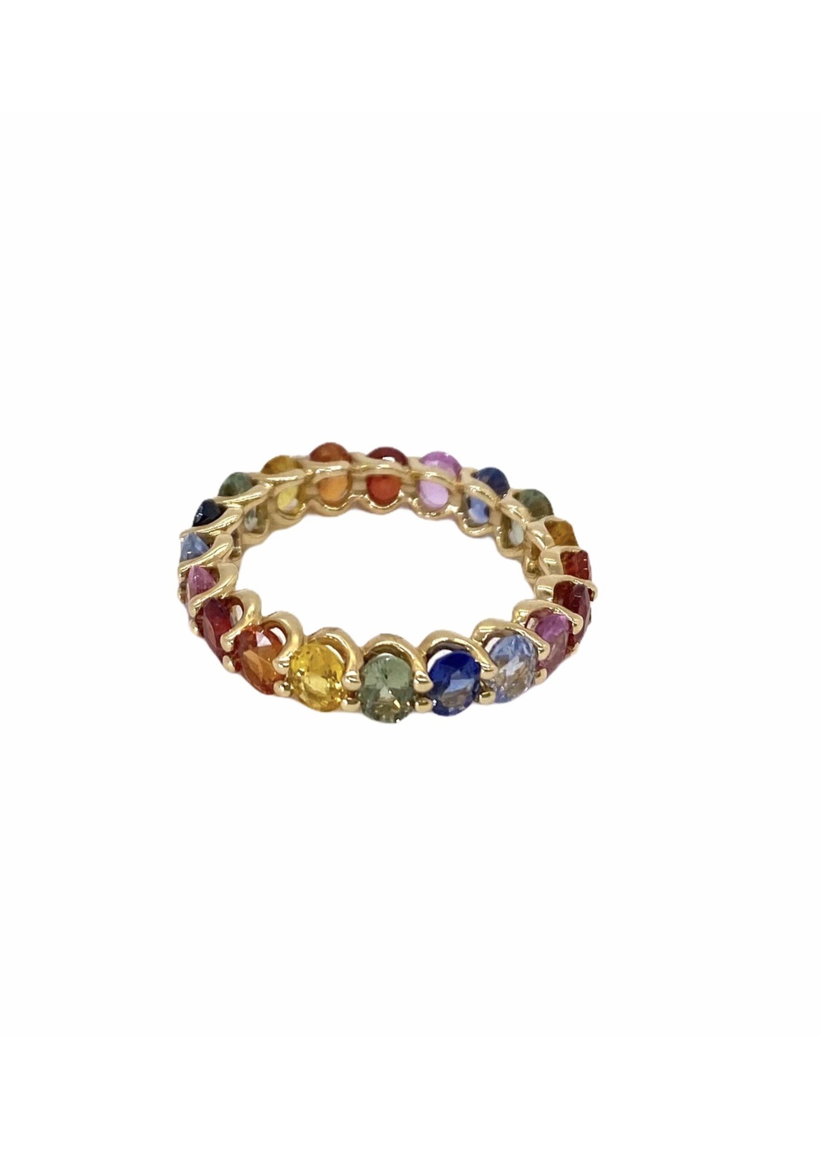 Jill Alberts Rainbow Sapphire Eternity Ring