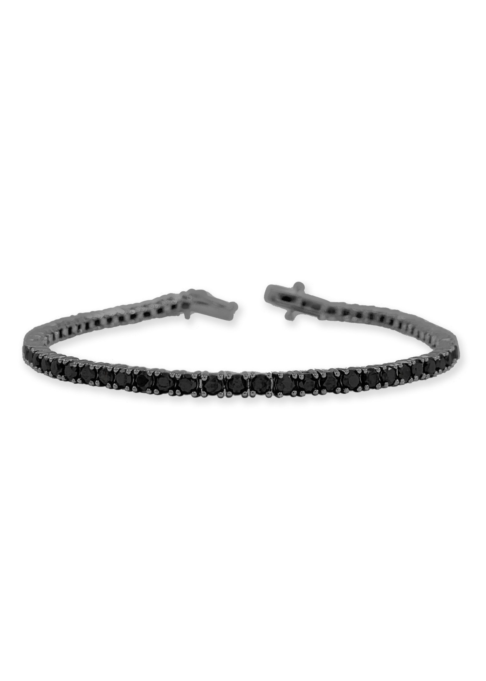 Jill Alberts Black Diamond Tennis Bracelet