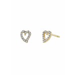 Diamond Heart Studs