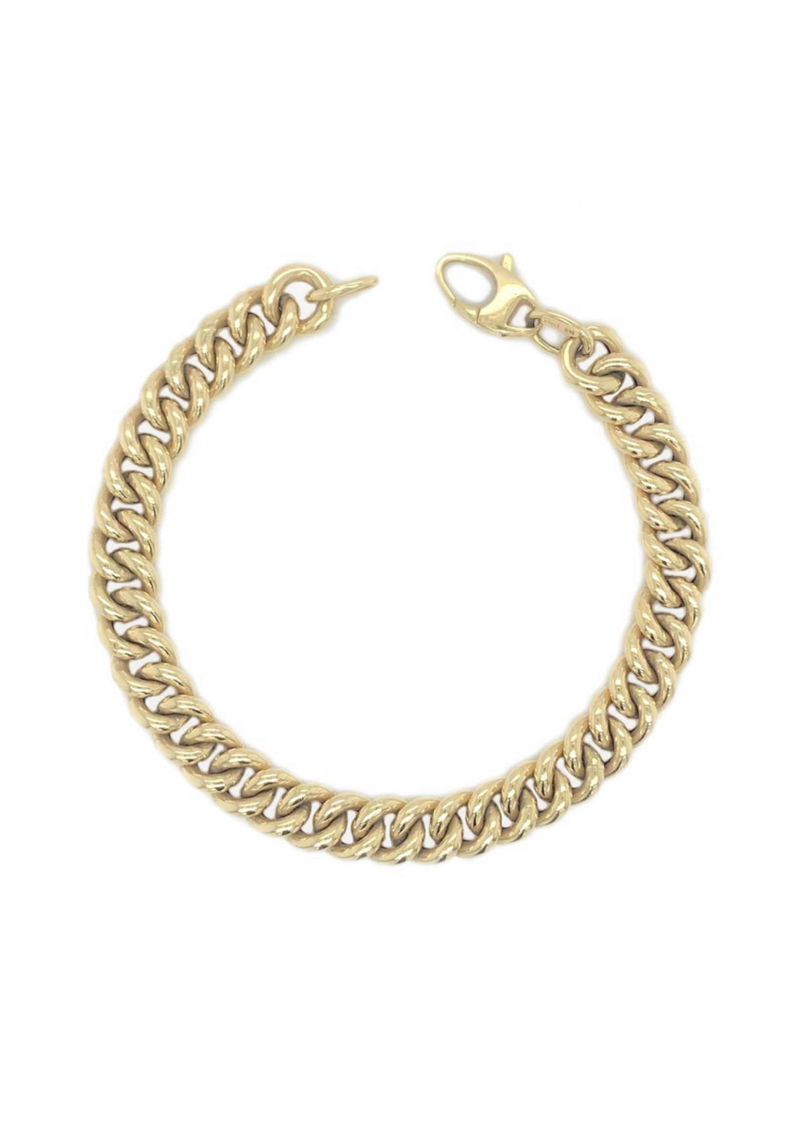 Jill Alberts Gold Curb Link Bracelet