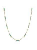 Jill Alberts Turquoise Station Necklace