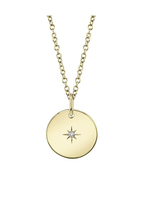 Jill Alberts Diamond Star Disc Necklace