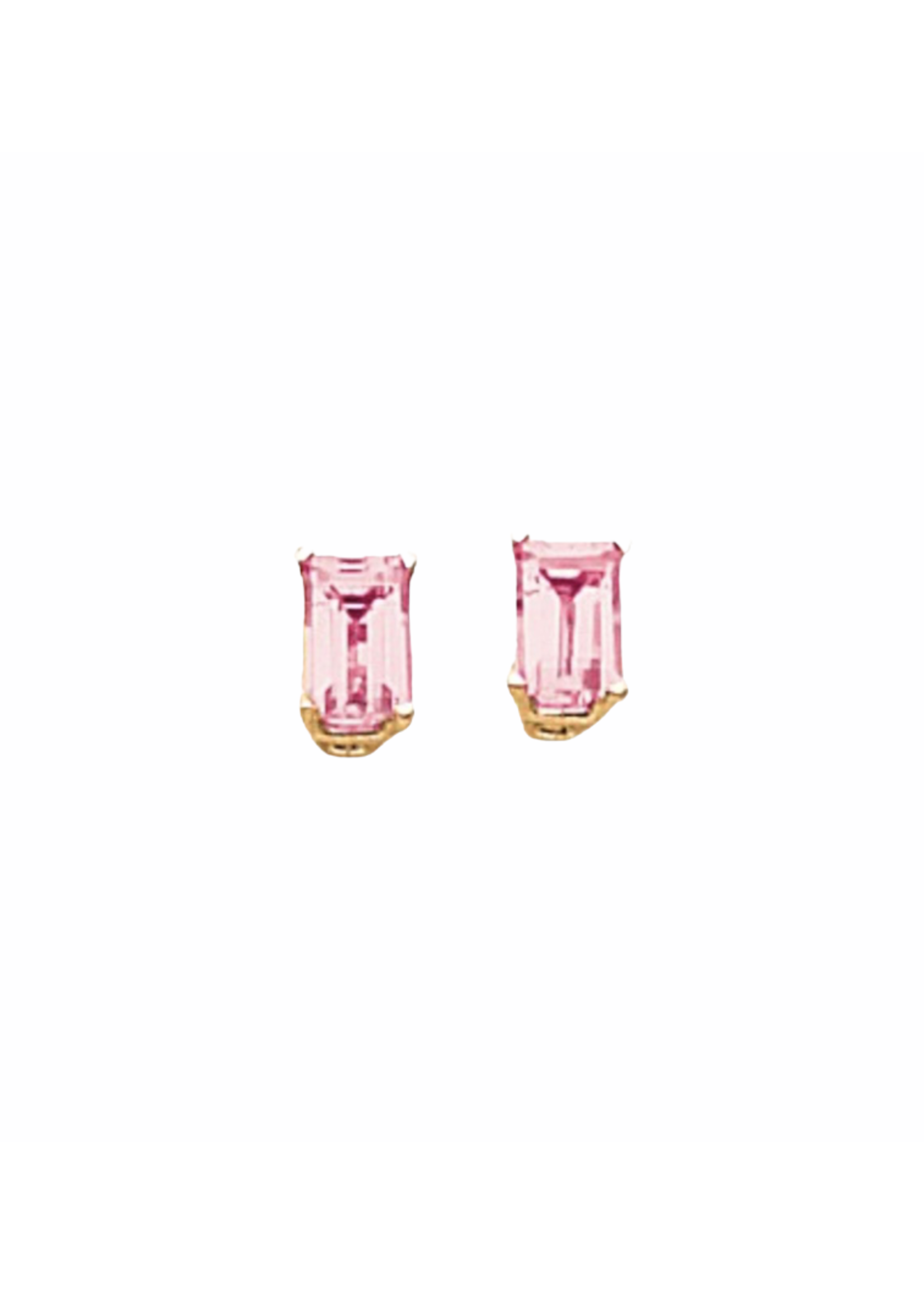 Jill Alberts Pink Tourmaline Stud Earrings