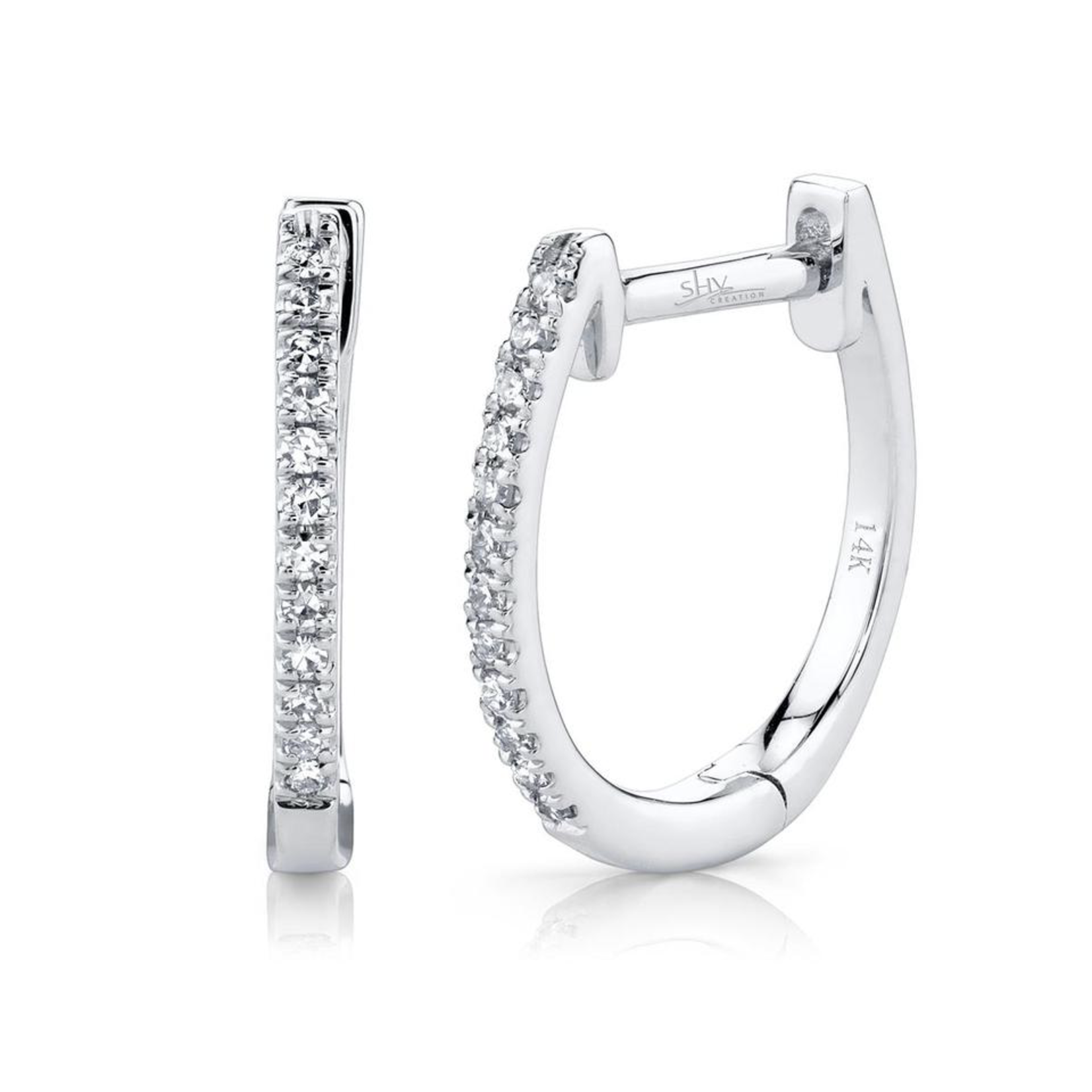 Jill Alberts Diamond Huggie Earrings