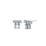 Borgioni Diamond Drop Stud Earrings
