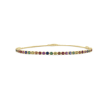 Jill Alberts Rainbow Sapphire Tennis Bracelet