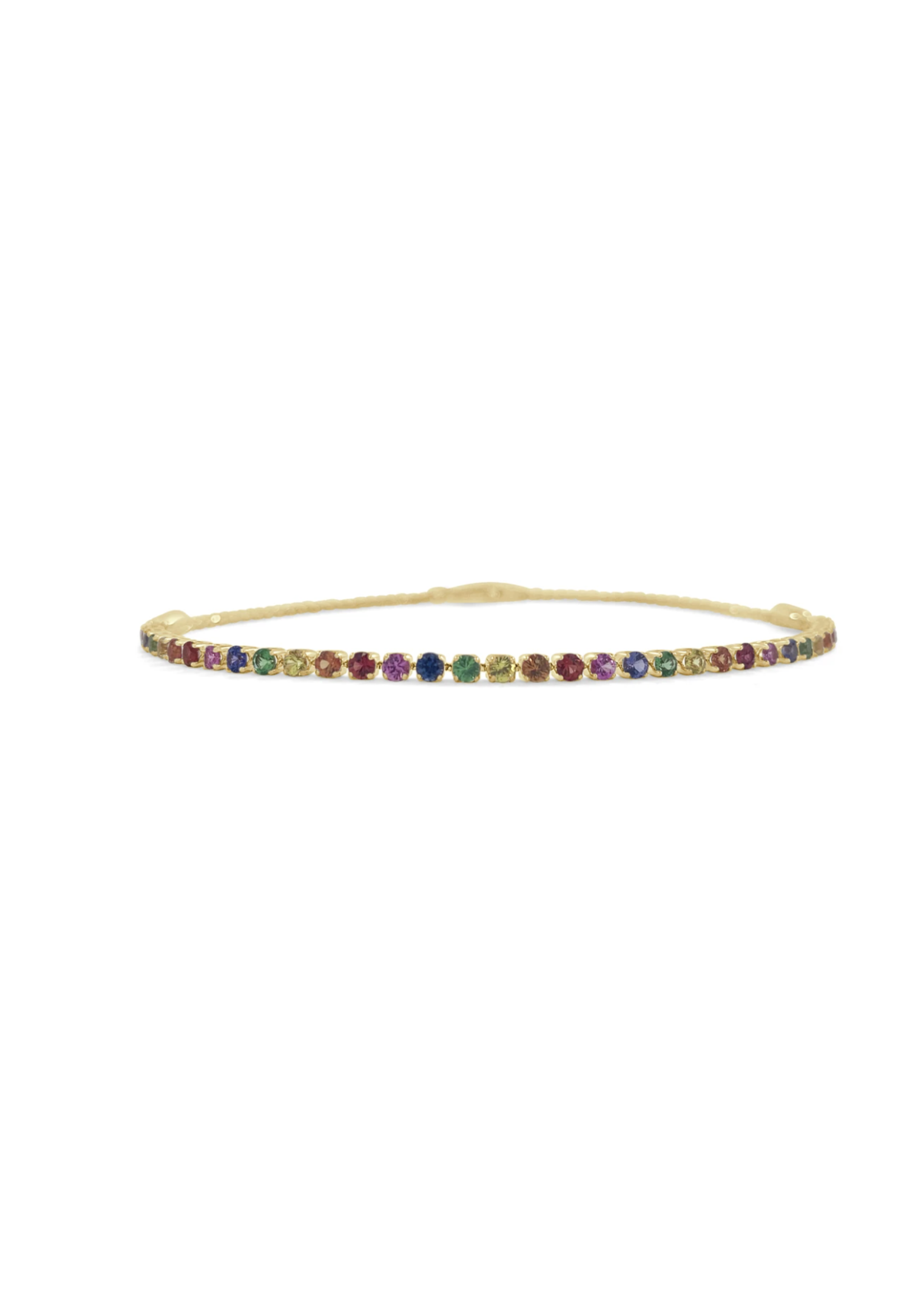 Jill Alberts Rainbow Sapphire Tennis Bracelet