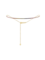 Jill Alberts Multi Sapphire Rainbow Tennis Choker Necklace