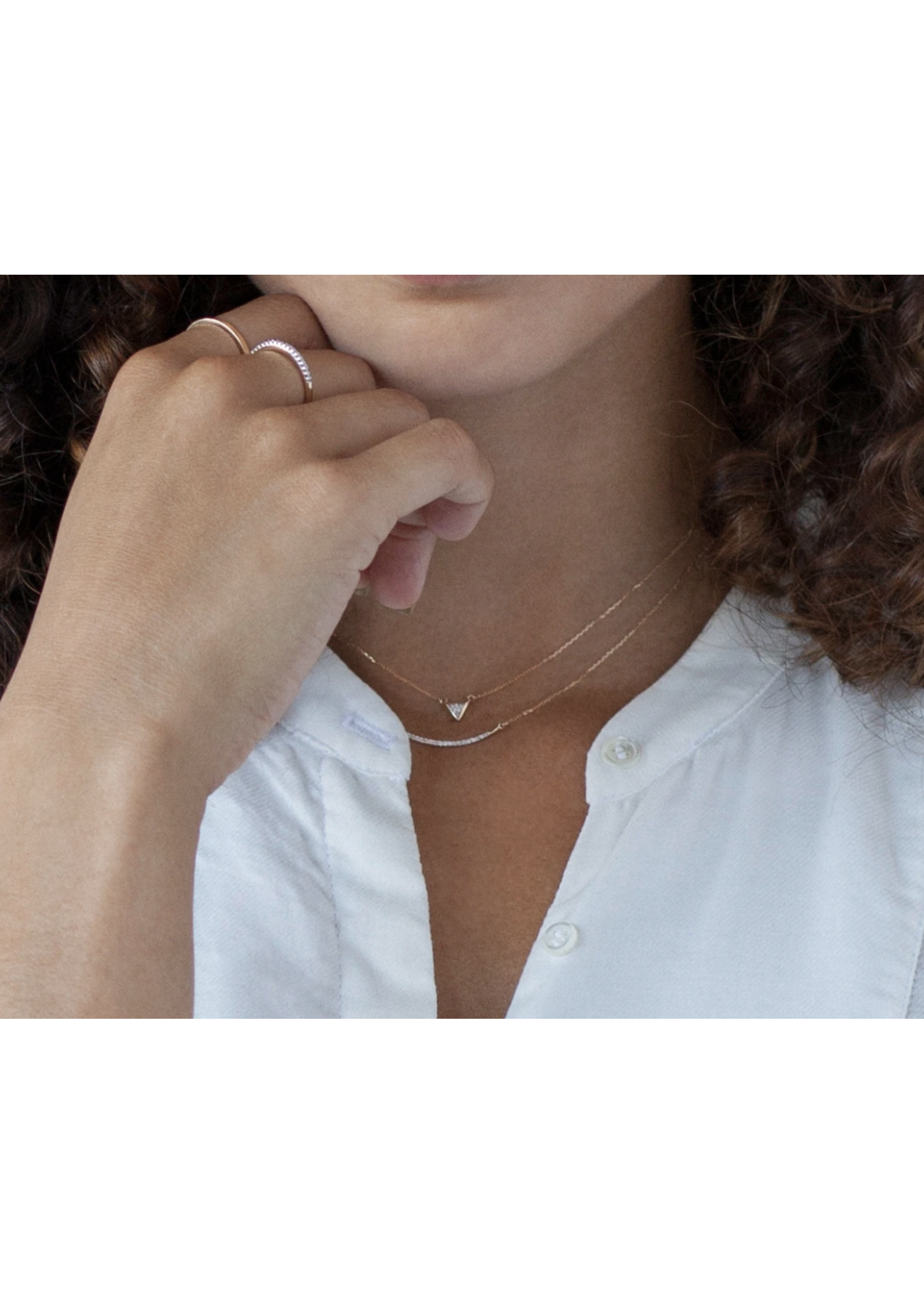 Adina Reyter Large Pave Curve Necklace