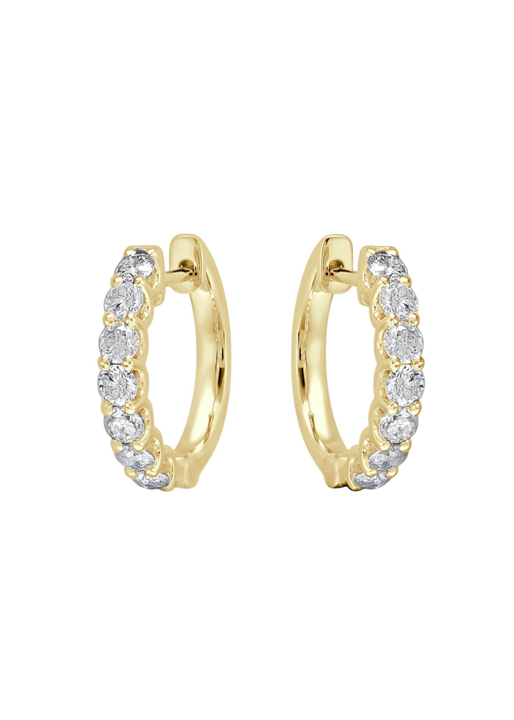 Jill Alberts Diamond Huggie Earrings