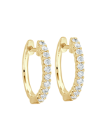 Jill Alberts Diamond Huggie Earrings