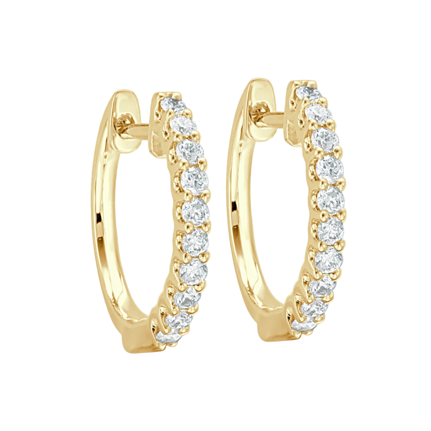 Jill Alberts Diamond Huggie Earrings