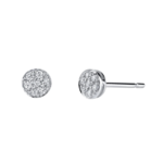 Borgioni Pave Rose Cut Stud Earrings